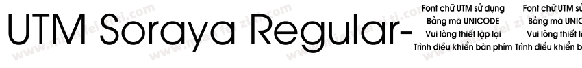 UTM Soraya Regular字体转换
